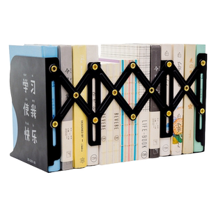 可伸缩书立架创意ins风书架简易桌上学生用书夹折叠收纳拉伸书靠书挡板收缩放书的架子桌面书籍收纳高中生用