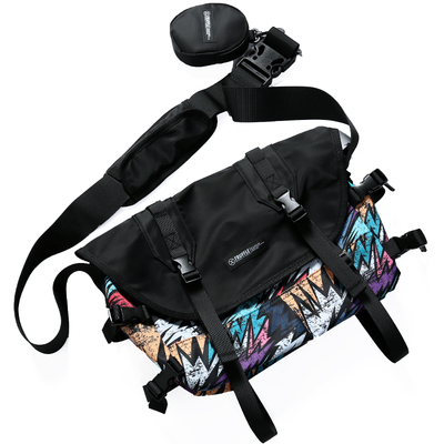 TRUFFLE潮牌斜挎包涂鸦个性