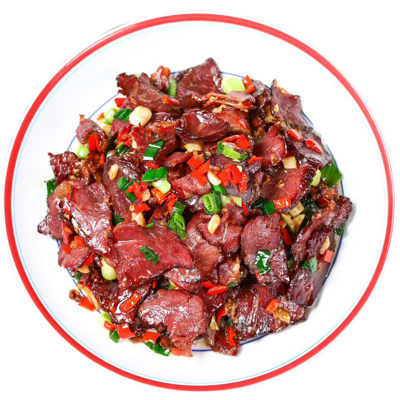 腊牛肉125g柴火烟熏片半成品食材