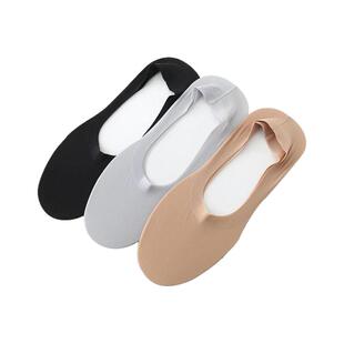 冰丝船袜男夏季硅胶防滑不掉跟超薄透气单鞋隐形脚底袜大码短袜子