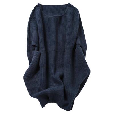 法小众纯山羊绒茧型熟女马甲毛衣