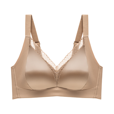 缎面无钢圈防下垂内衣无痕文胸罩