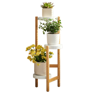 花架置物架子阳台客厅楠竹植物架室内多肉北欧家用创意花盆架子