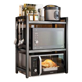 厨房微波炉架子置物架多功能支架多层家用烤箱台面电饭煲收纳架子