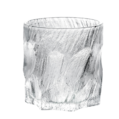 浮雕冰川玻璃杯喝水杯子家用待客