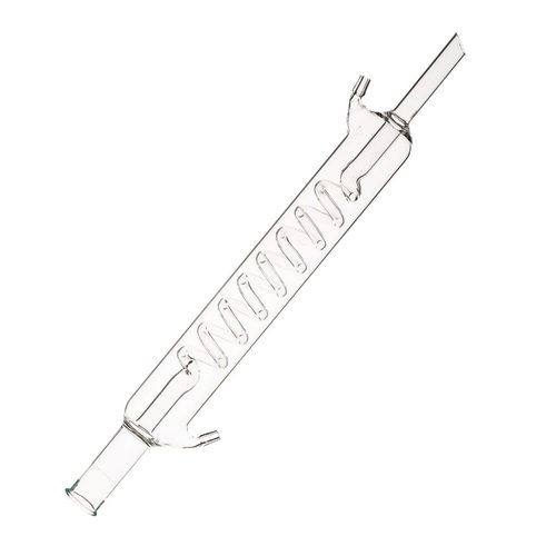 蛇形冷凝管33cm冷凝器 蛇形冷凝管 化学实验玻璃仪器Glass Condenser With Snake Tube