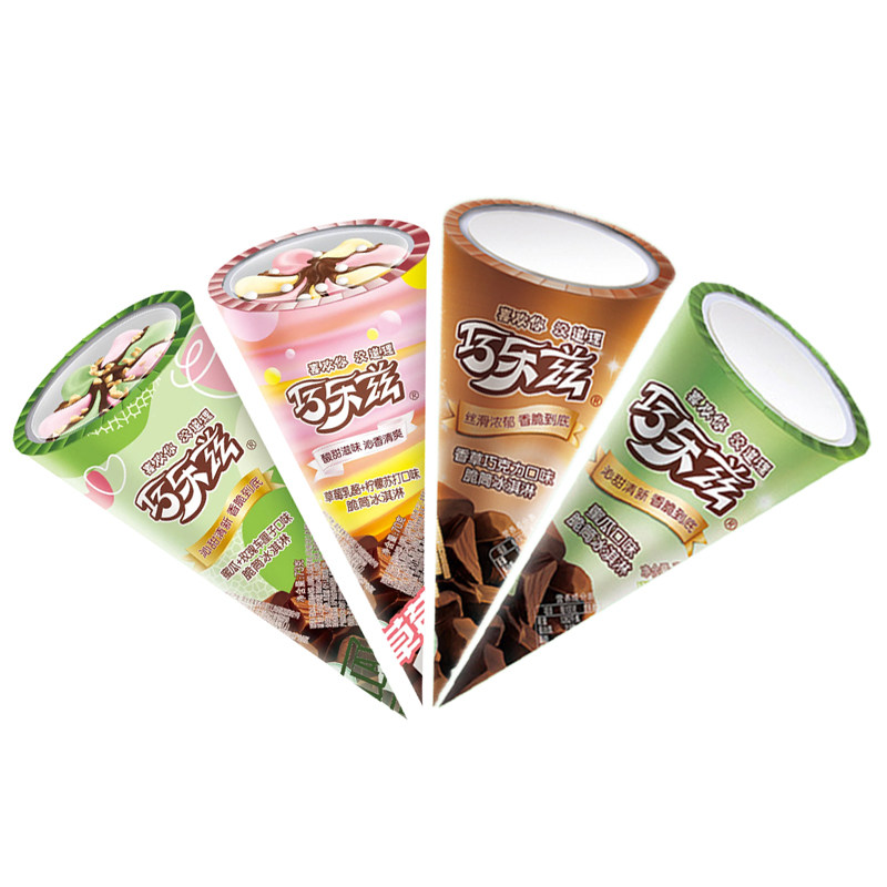 伊利巧乐兹中脆筒冰淇淋香草巧克力抹茶芝士甜筒冰激凌雪糕73g