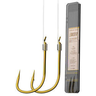 六鱼【特惠福利18.9元2件】金袖子线双钩秋冬季野钓鲫鱼仕挂袖钩