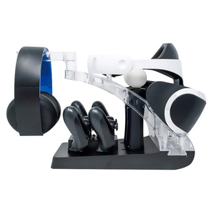 HONCAM 索尼Sony PS4支架手柄充电器底座VR slim PRO move右手PS VR头盔支架原装收纳充电配件ps4配件多功能