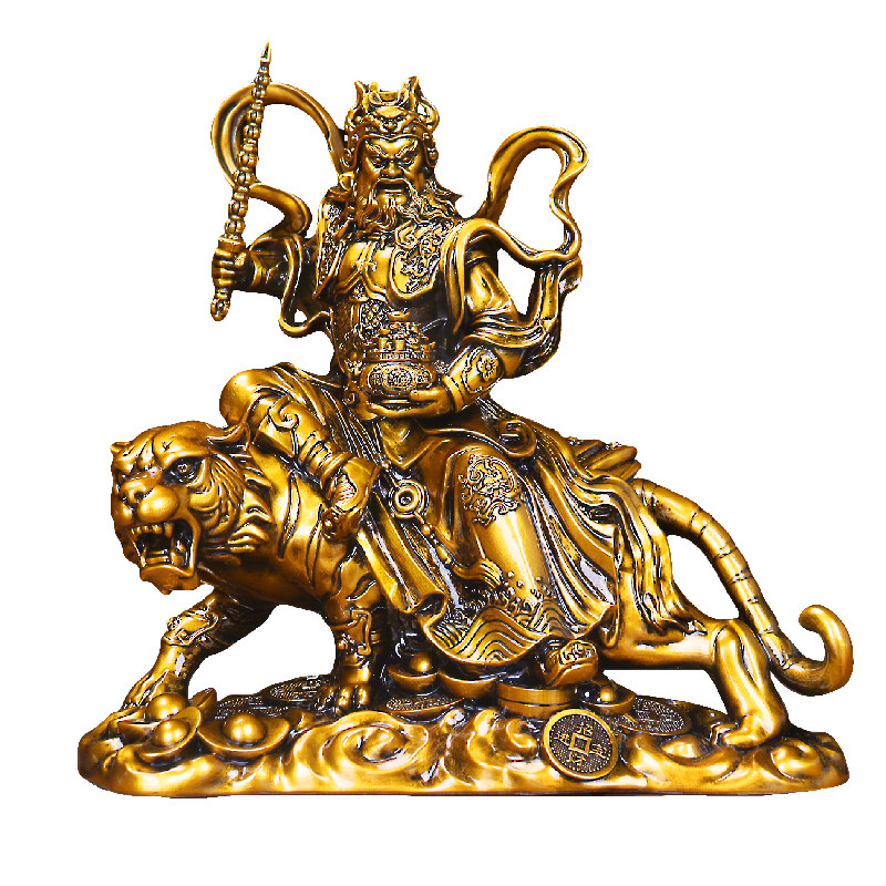 赵公明摆件骑虎武财神爷招财镇宅供奉佛神像家用客厅店铺公司佛堂