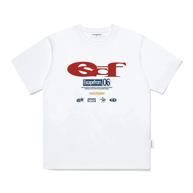 韩版夏季宽松印花logo短袖T恤