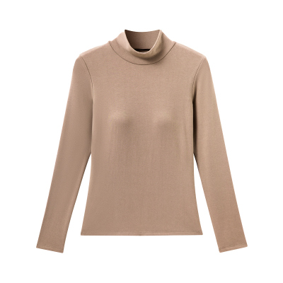 宁馨曼保暖半高领修身女打底衫