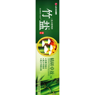 LG竹盐精研卓效牙膏170g*6支老虎草升级异味上火清新口气减轻牙渍