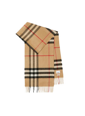 【自营】BURBERRY/博柏利 格纹羊绒经典拼色 时尚丝巾围巾807657
