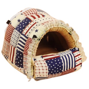 小宠物保暖棉窝仓鼠荷兰猪兔子龙猫蜜袋鼯刺猬松鼠过冬天垫窝用品