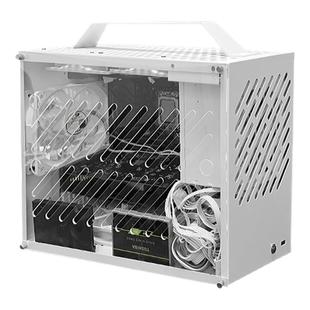 巧美M3手提便携MATX/ITX小主机箱迷你白色风冷侧透亚克力diy外壳