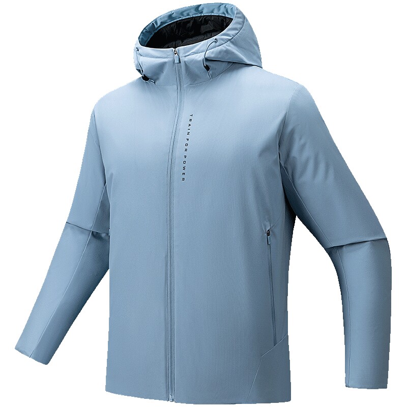 安踏连帽羽绒服男士2026冬季保暖防风外套户外训练棉服抗寒上衣男