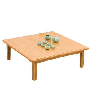 楠竹炕桌实木方桌正方形饭桌飘窗榻榻米小桌子家用床上桌茶几矮桌