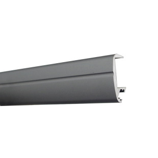 定制衣帽间开放柜18/25/36板加厚铝合金带灯层板条U形隔板抗弯条