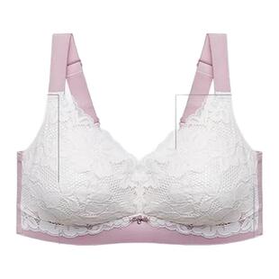 都市丽人内衣女大胸显小聚拢上托收副乳无钢圈泰国乳胶大码文胸罩