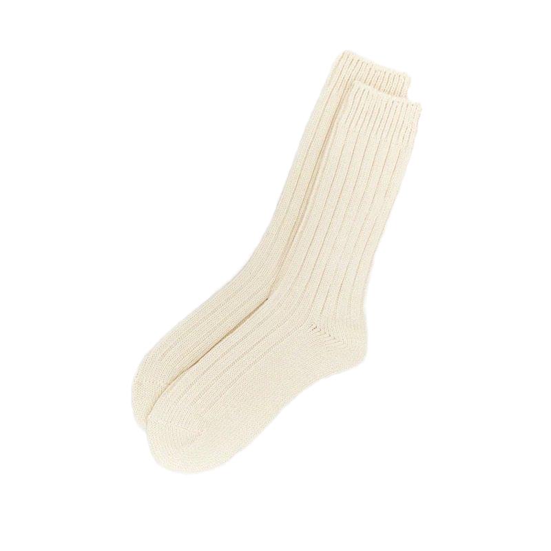 BeeffSocks男女中国制有机棉加厚保暖粗线粗针织复古日系中筒堆堆