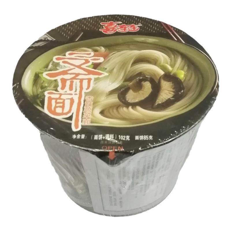 喜连连香菇蔬菜斋面拍1发2桶装冲泡方便面/拉面/面