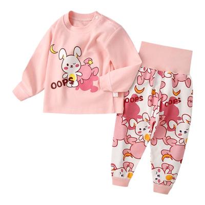 宝宝长袖分体套装婴儿秋衣套装