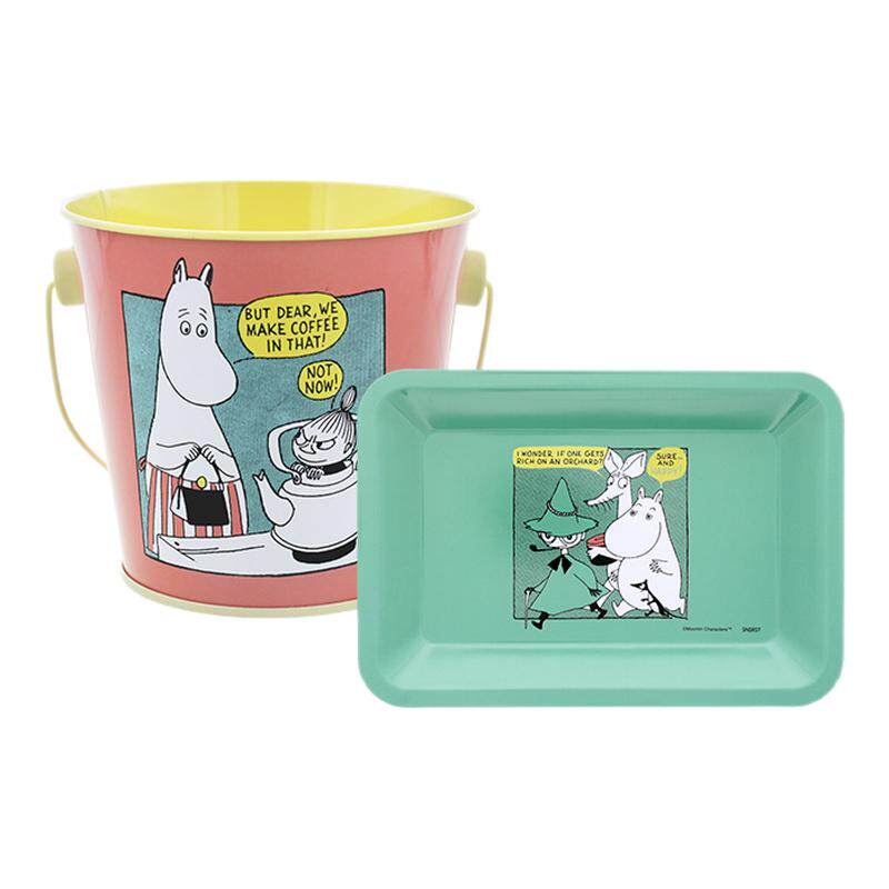 太阳星MOOMIN姆明笔筒托盘收纳盒