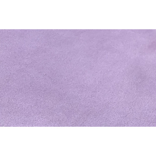 浅紫色弹力针织麂皮绒布料面料空气层翻毛皮柔软包内衬鹿皮绒布料