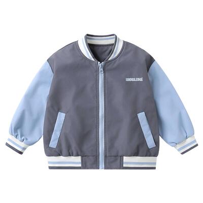 右欧男童棒球服女童外套学院风