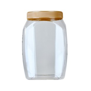 塑料桶食品级密封罐广口瓶透明加厚燕麦片小麦胚芽包装大盒子方形