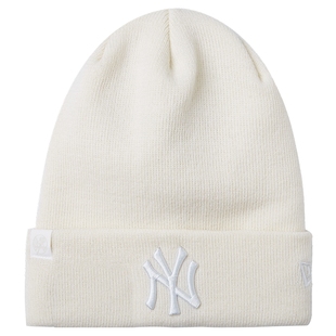 New Era纽亦华2025冬季新款MLB极简针织帽NY运动休闲毛线帽子纯色