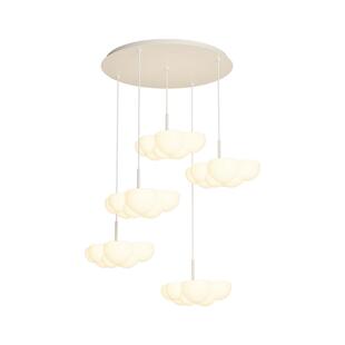 箭牌云朵餐厅吊灯奶油风家用护眼餐厅灯2026新款创意饭厅餐桌灯具