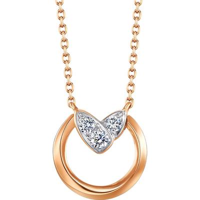 周生生萌芽系列钻石项链