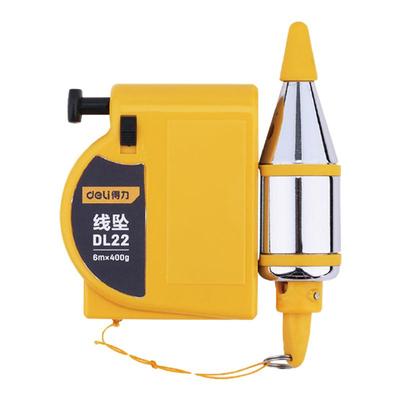 得力磁性线坠吊线锤线垂线坠吊锤垂直线锤自动高精度掉线陀线锥