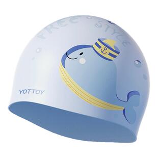 迪士尼儿童泳帽女童硅胶防水不勒头长发加大头围男高颜值游泳套装