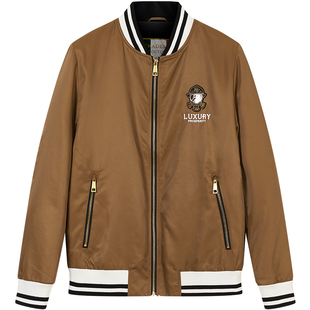 BM高级感炸街男装2023新款救火员潮牌刺绣复古棒球服男夹克外套秋