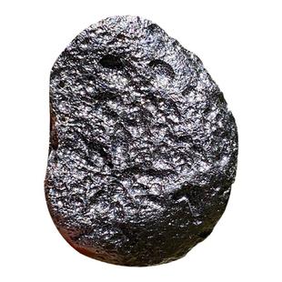 天然雷公墨玻璃陨石原石漆黑墨黑奇石摆件矿物标本宇宙星星的礼物