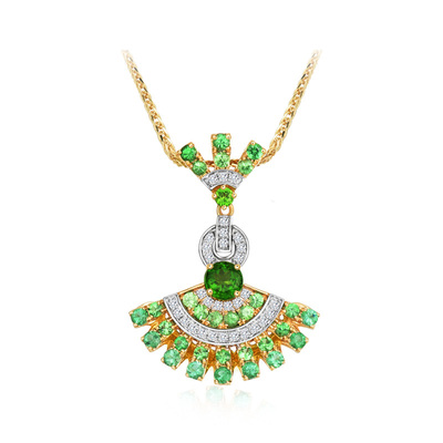 ENZO18K金多彩宝石吊坠