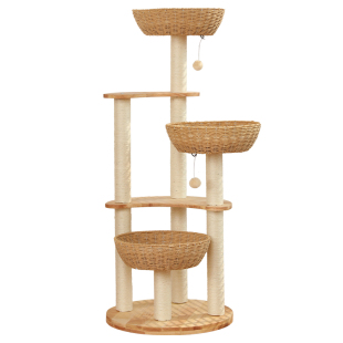 猫爬架猫窝猫树一体实木猫抓柱剑麻猫抓板大型猫咪玩具家用爬架