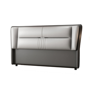 床头板软包2024新款简约现代单独落地榻榻米科技布实木床靠背单买