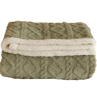 毛毯毯子办公室午睡毯沙发毯冬季加厚珊瑚绒毯毛巾被毛毯被盖毯暖