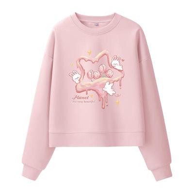 真维斯短款无帽卫衣春秋女款上衣