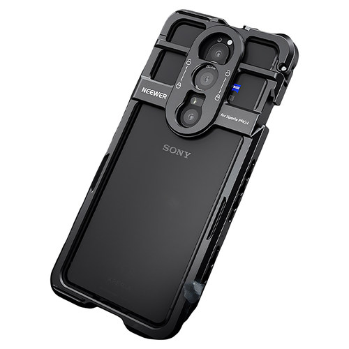NEEWER纽尔适用索尼 Xperia PRO-I手机兔笼摄影摄像直播专用拓展框双手持户外拍摄外接67mm滤镜手柄助拍器