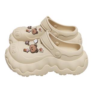 手术室洞洞鞋eva防滑防臭女2025新款医护专用厚底包头凉拖女外穿