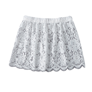 卫衣伴侣叠穿神器假下摆蕾丝下摆裙打底半身裙破洞内搭遮臀屁帘子