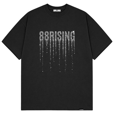 88risingSS26流苏闪钻纯棉T恤