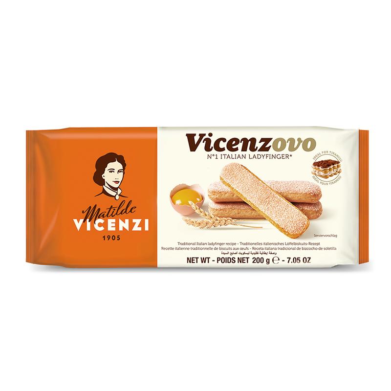 Vicenzi維西尼提拉米蘇手指餅干200g意大利原裝進口蛋糕裝飾材料
