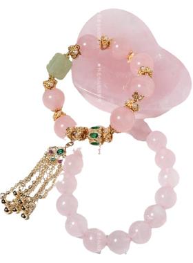 怀柔粉水晶天然一图一物手串