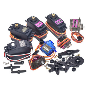 SG90 MG90s 9g舵机MG996R直升机QC模块遥控飞机马达航模铜齿倾斜